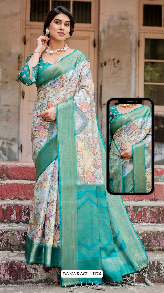 1174 Nx Almaari Banarasi Silk Sarees