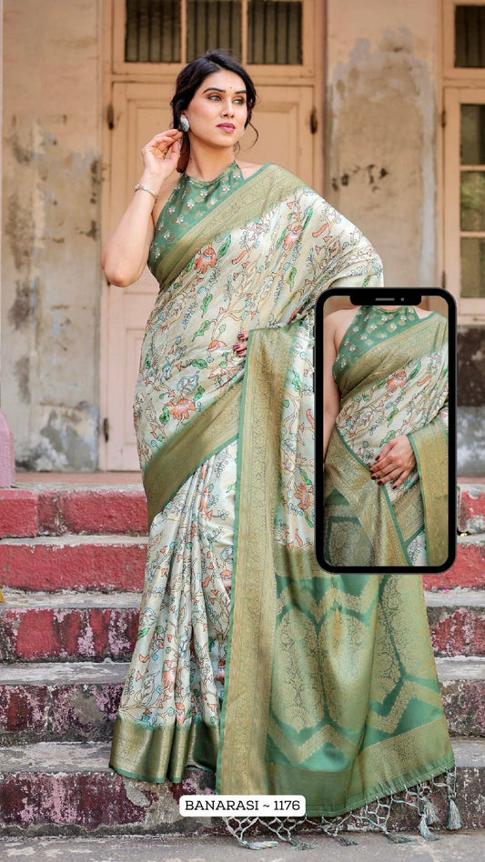 1176 Nx Almaari Banarasi Silk Sarees