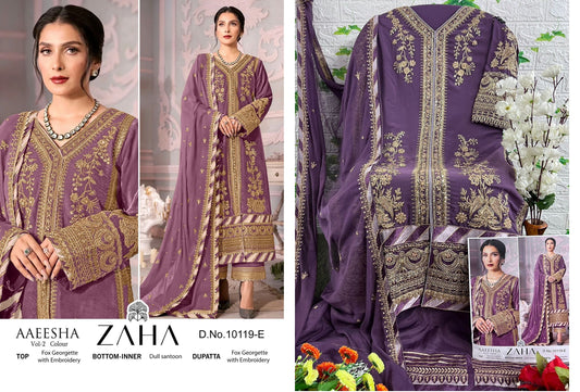 10119-E Zaha Pakistani Salwar Suits