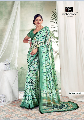 1007 Colors Mahamani Creation Sarees