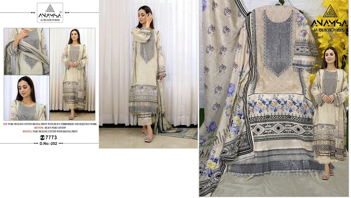 252 Anamsa Pakistani Salwar Suits