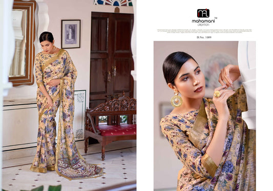 1009 Ruby Mahamani Creation Sarees