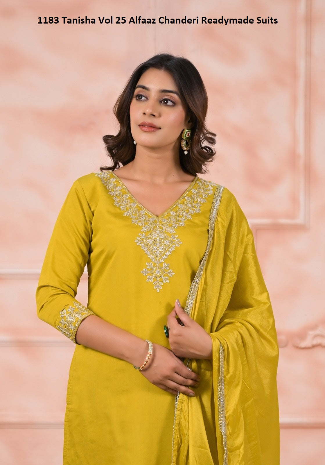 1183 Tanisha Vol 25 Alfaaz Chanderi Readymade Suits