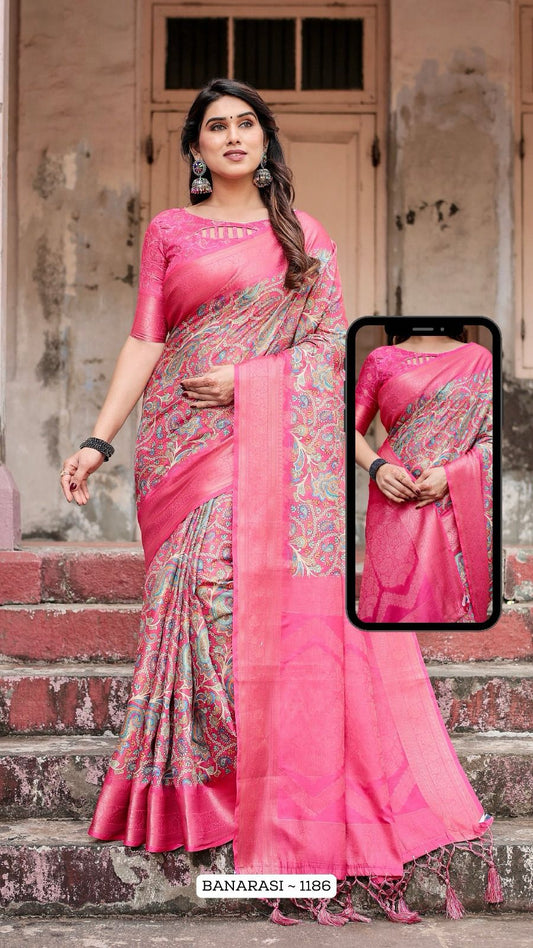 1186 Nx Almaari Banarasi Silk Sarees