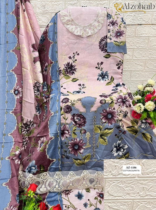 1186 Sakina Vol 2 Al Zohaib Cotton Print Pakistani Salwar Suits