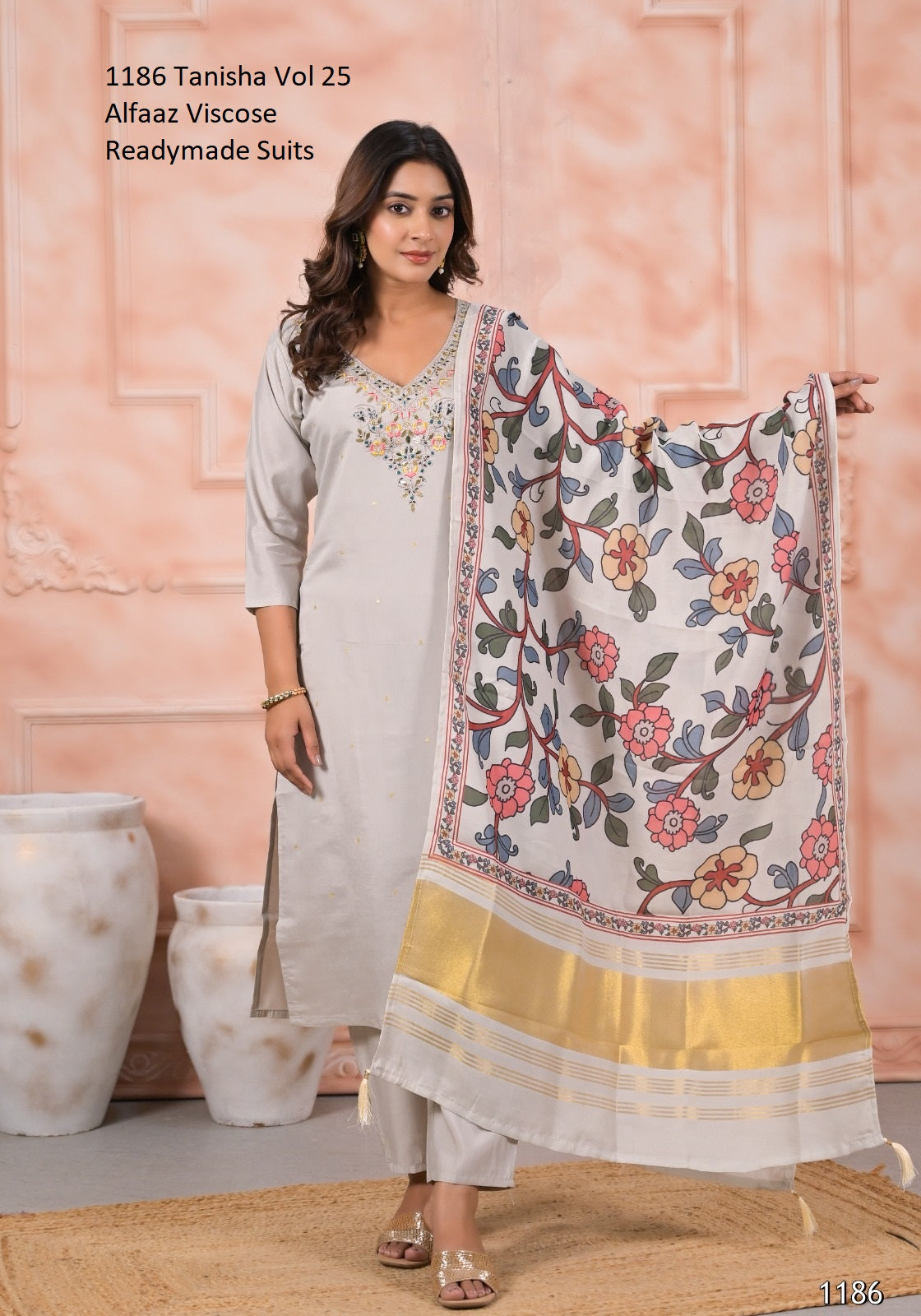 1186 Tanisha Vol 25 Alfaaz Viscose Readymade Suits
