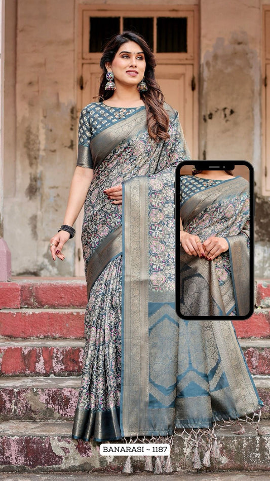 1187 Nx Almaari Banarasi Silk Sarees