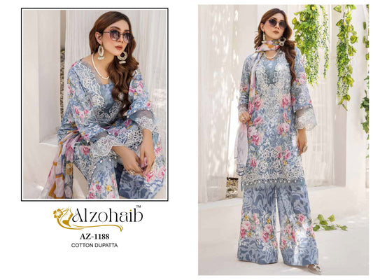 1188 Sakina Vol 2 Al Zohaib Cotton Print Pakistani Salwar Suits