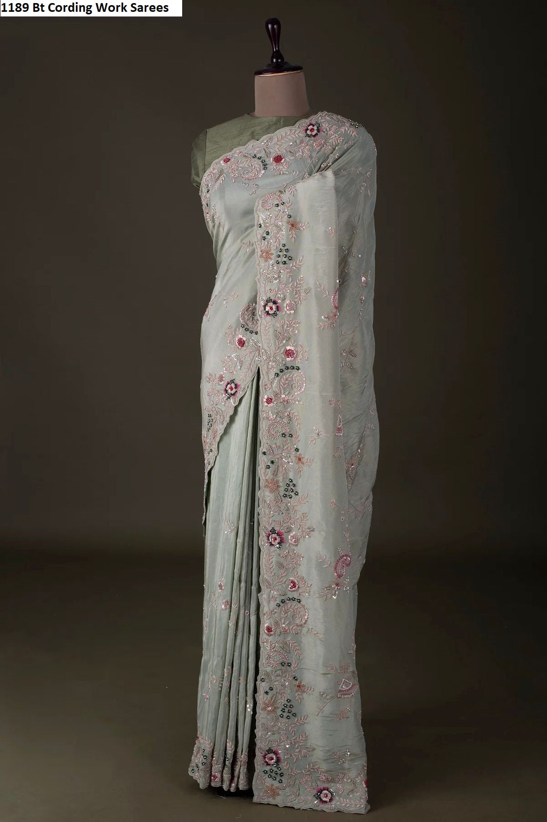 1189 Bt Cording Work Sarees