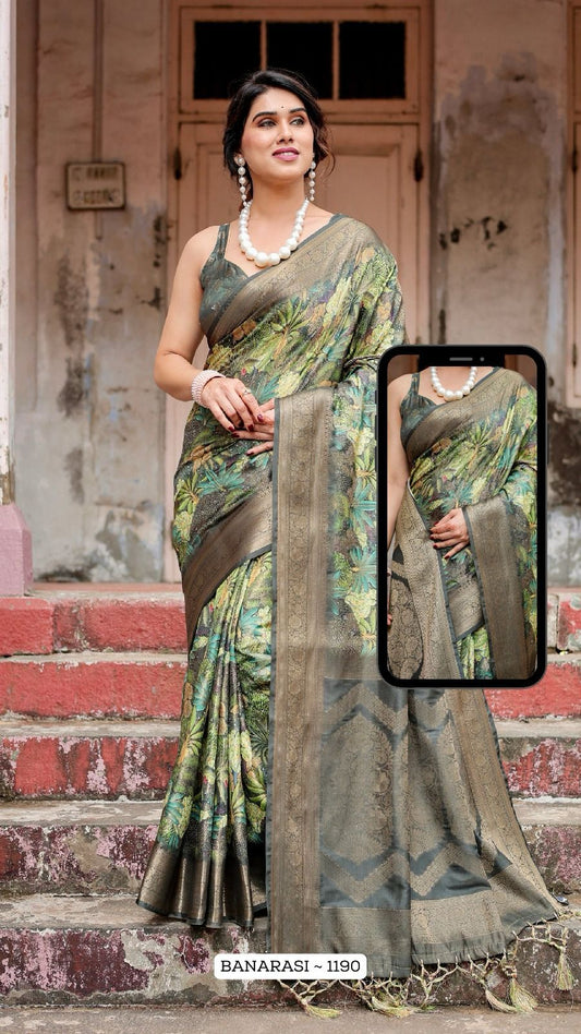 1190 Nx Almaari Banarasi Silk Sarees