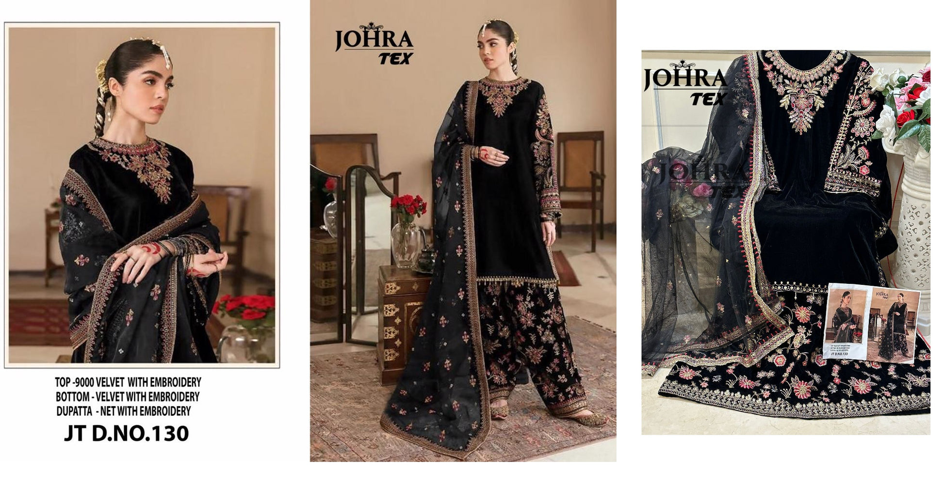 Jt-130 Johra Tex Pakistani Salwar Suits