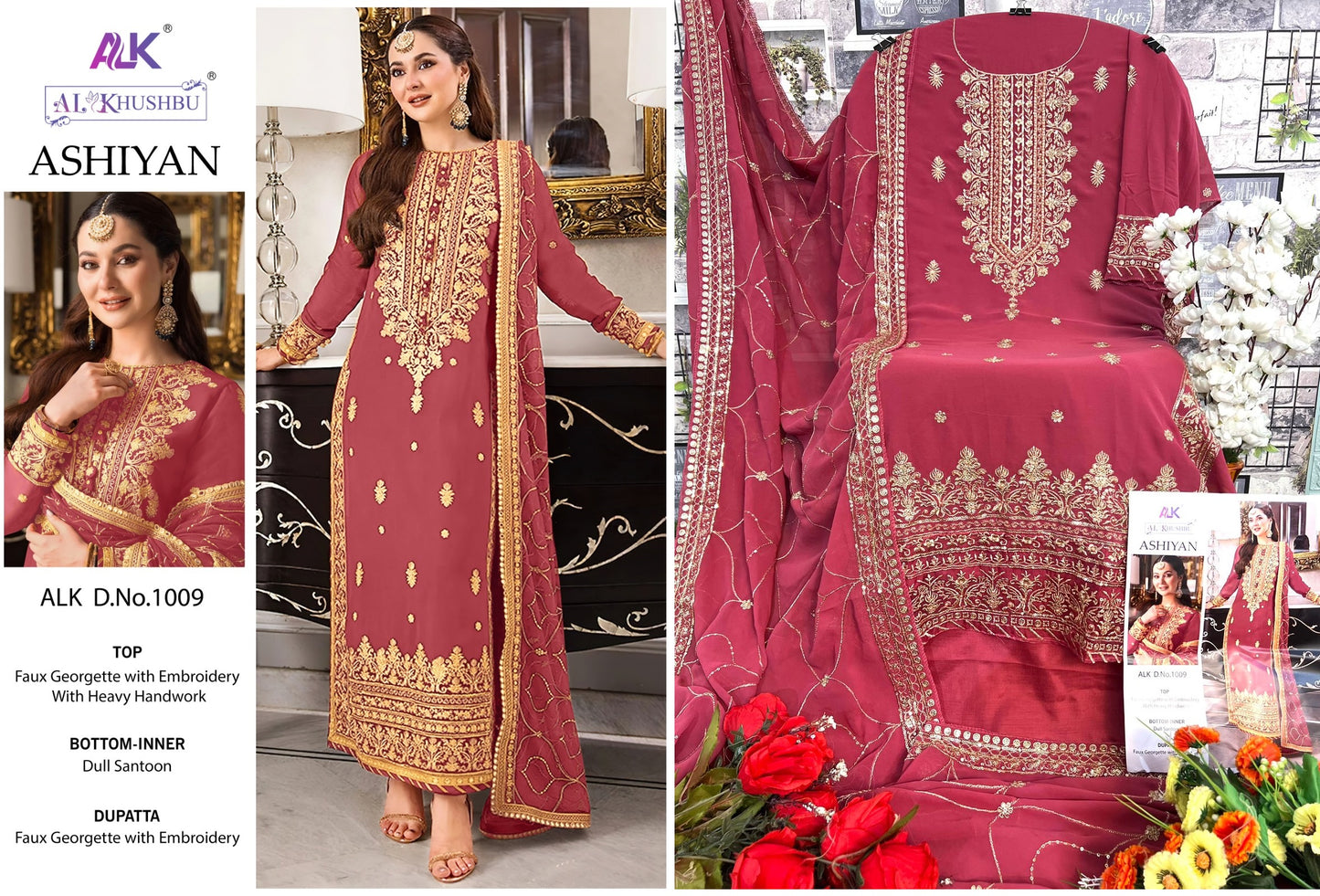 1009 Alk Pakistani Salwar Suits