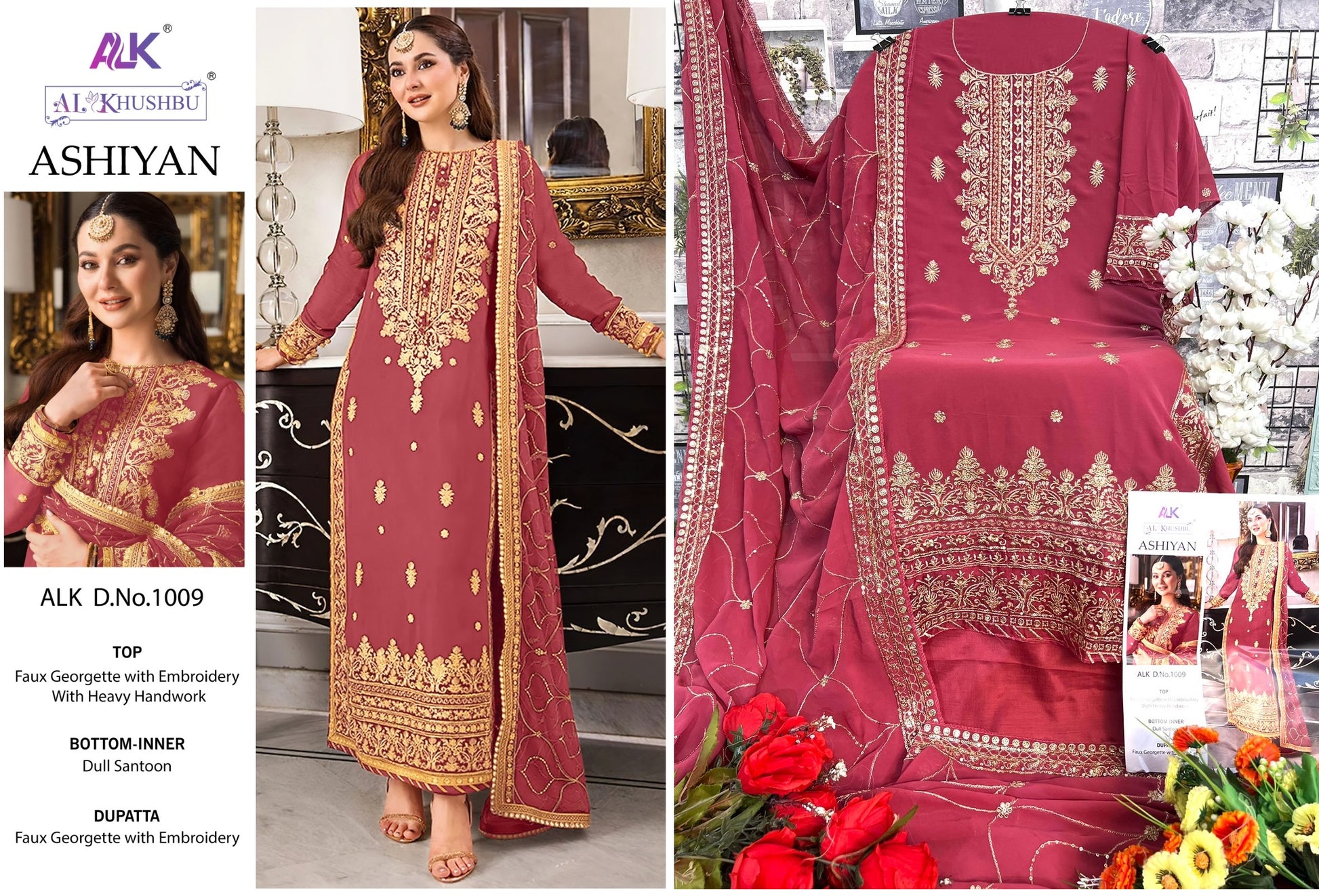 1009 Alk Pakistani Salwar Suits