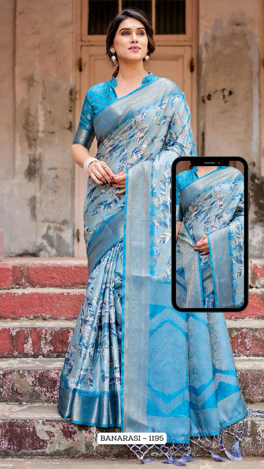 1195 Nx Almaari Banarasi Silk Sarees