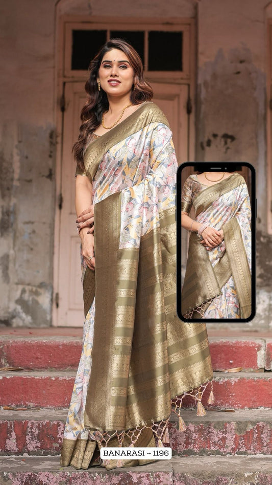 1196 Nx Almaari Banarasi Silk Sarees