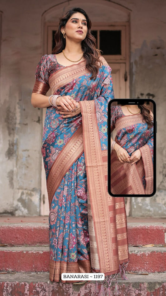1197 Nx Almaari Banarasi Silk Sarees