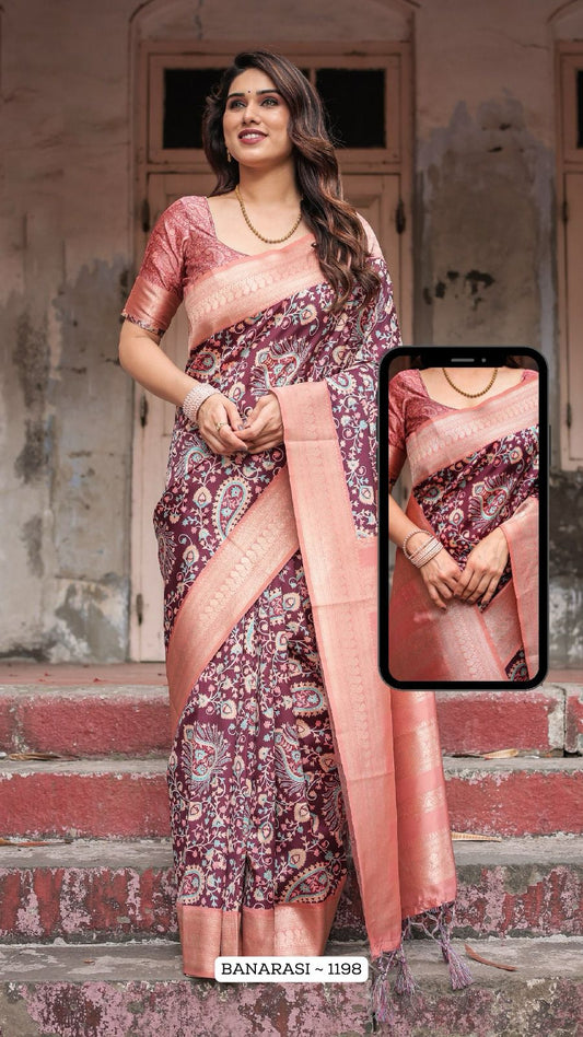 1198 Nx Almaari Banarasi Silk Sarees