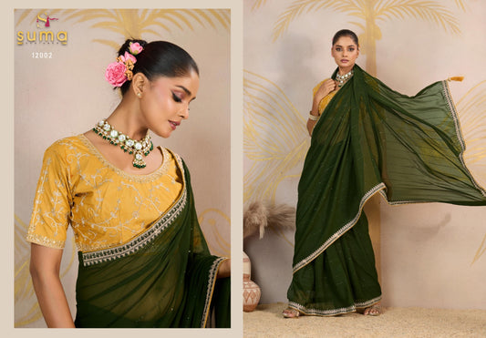 12002 Jiya Suma Designer Georgette Sarees