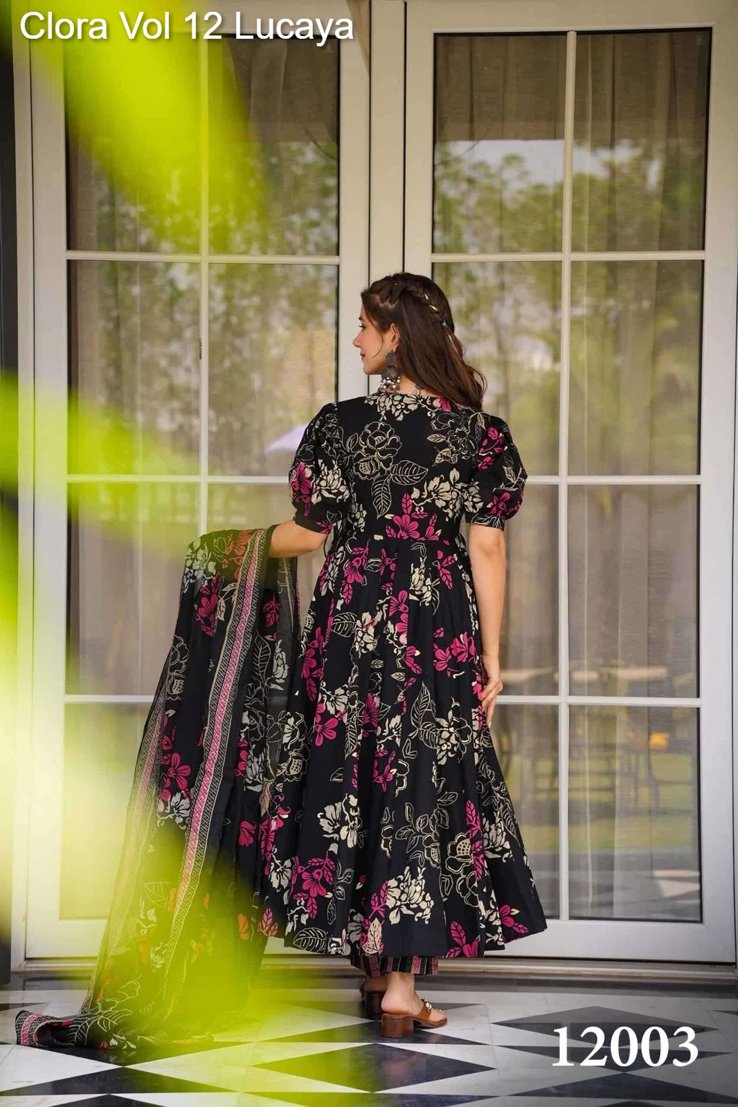 12003 Clora Vol 12 Lucaya Muslin Readymade Suits