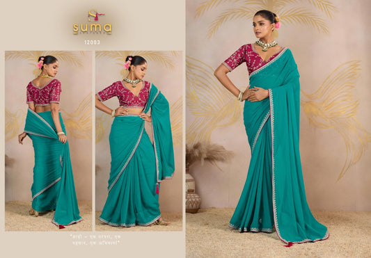 12003 Jiya Suma Designer Georgette Sarees