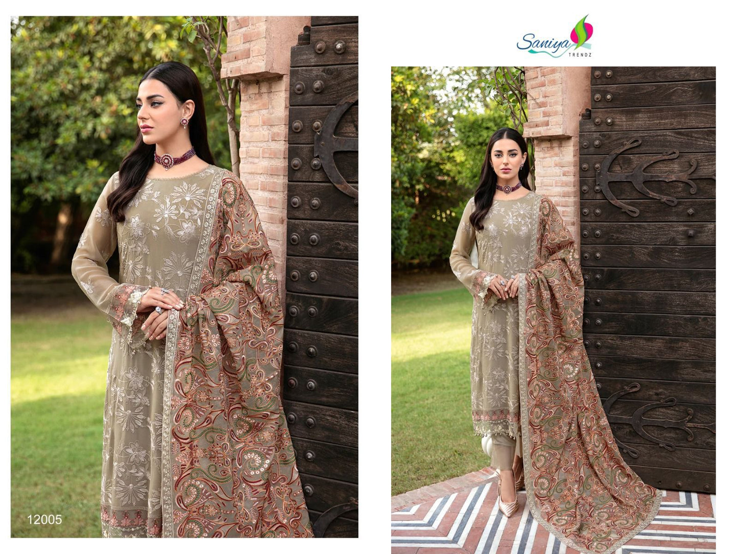 12005 Saniya Trendz Georgette Pakistani Salwar Suits