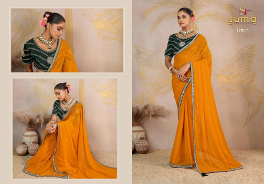 12007 Jiya Suma Designer Georgette Sarees