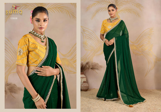 12008 Jiya Suma Designer Georgette Sarees