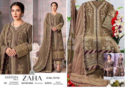 10119 Zaha Pakistani Salwar Suits