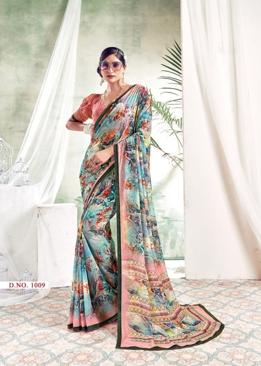 1009 Colors Mahamani Creation Sarees