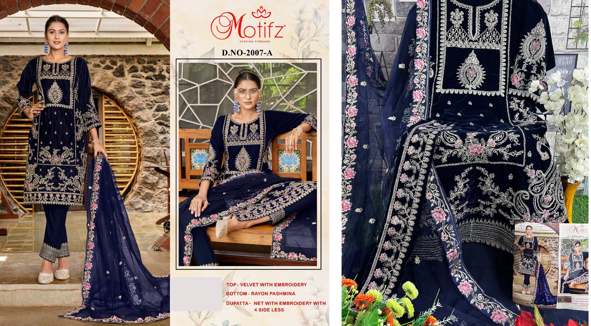 2007-A Motifz Pakistani Salwar Suits