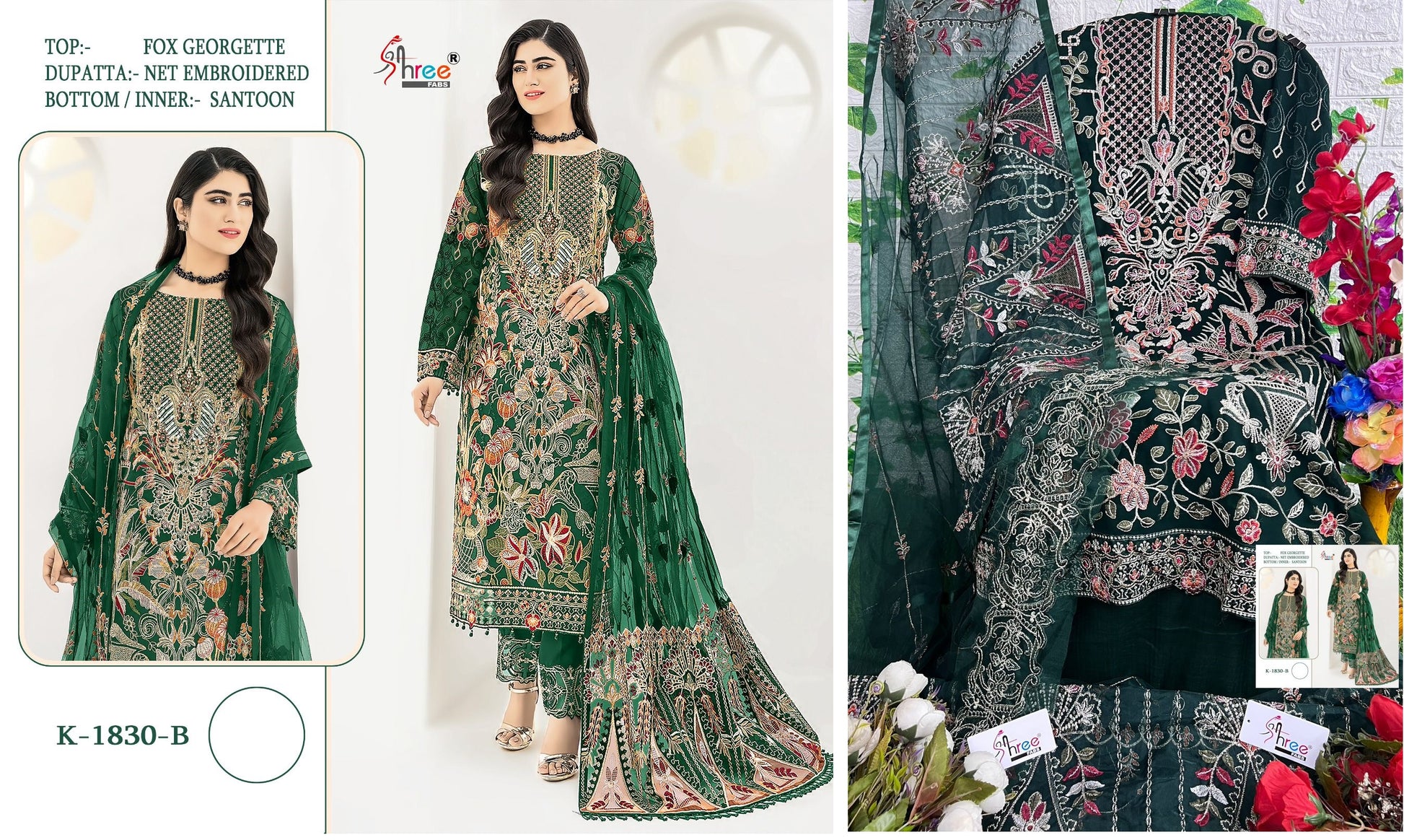 1830B Shree Fabs Pakistani Salwar Suits