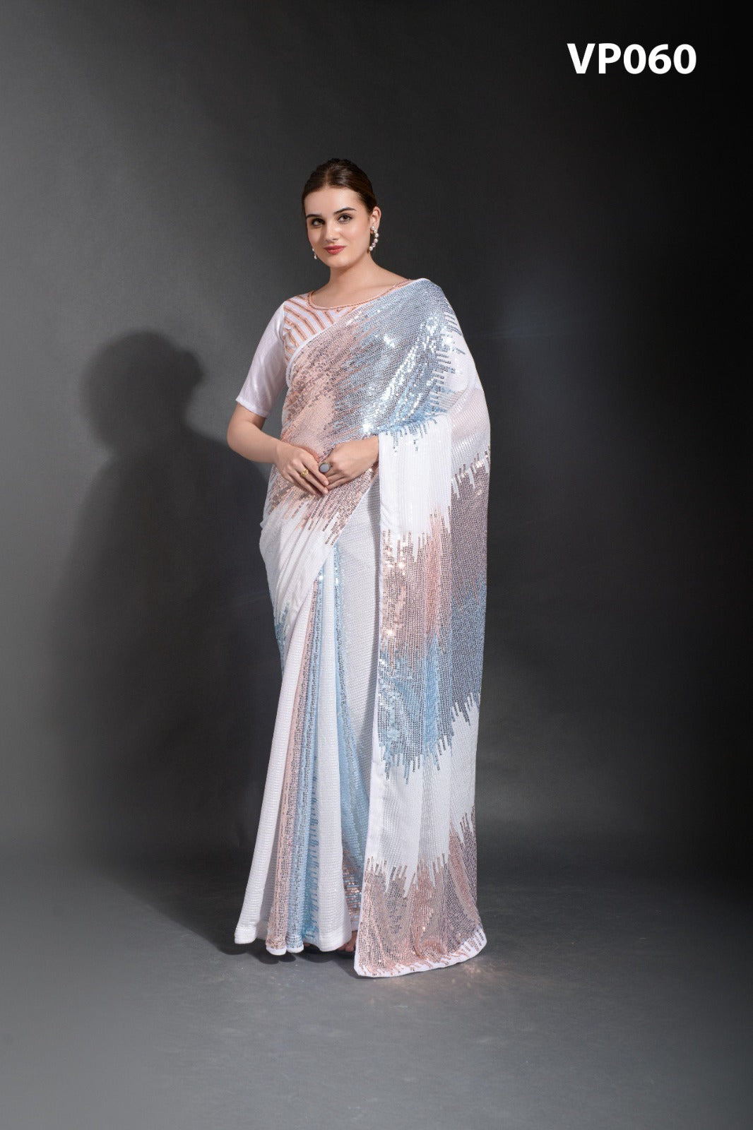 60 Sequin Chadar Fashion Berry Sarees