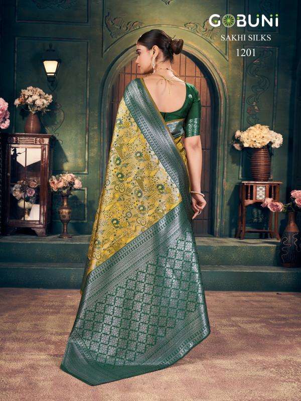 1201 Sakhi Gobuni Silk Sarees