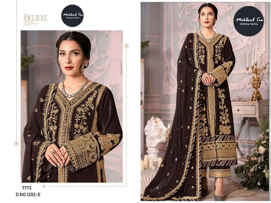 1202-E Mehboob Tex Georgette Pakistani Salwar Suits