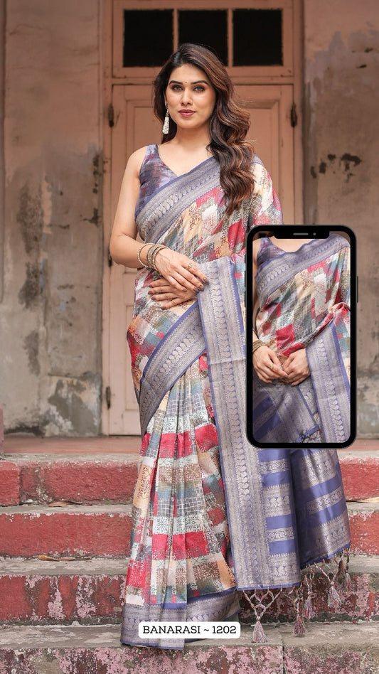 1202 Nx Almaari Banarasi Silk Sarees