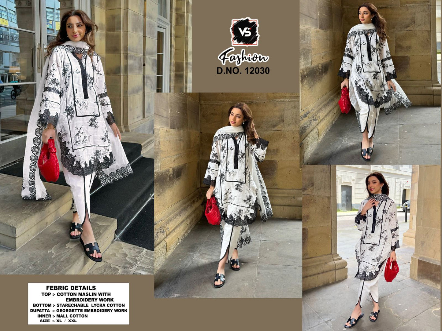 12030 Vs Fashion Embroidered Pakistani Readymade Suits