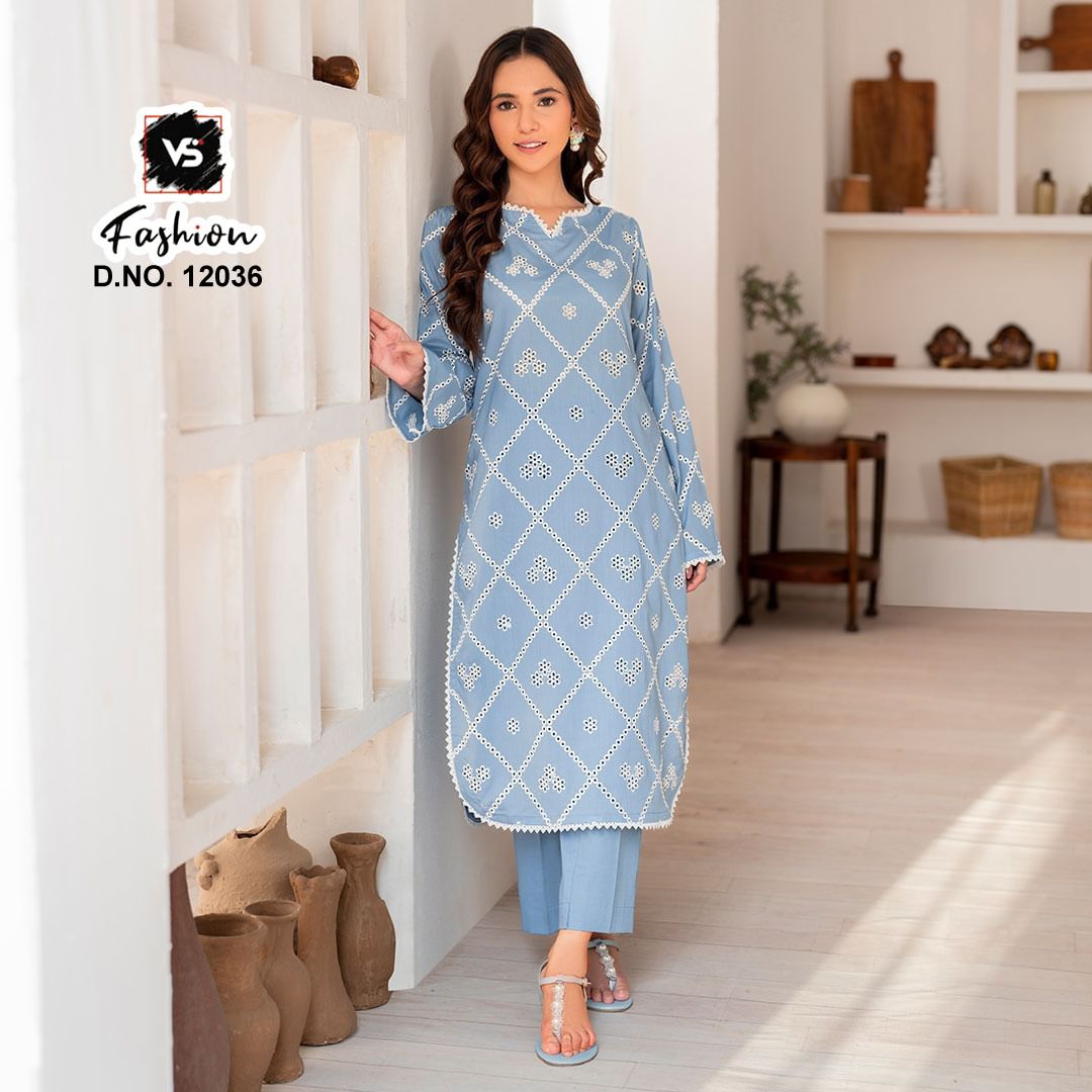 12036 Vs Fashion Embroidery Pakistani Readymade Suits