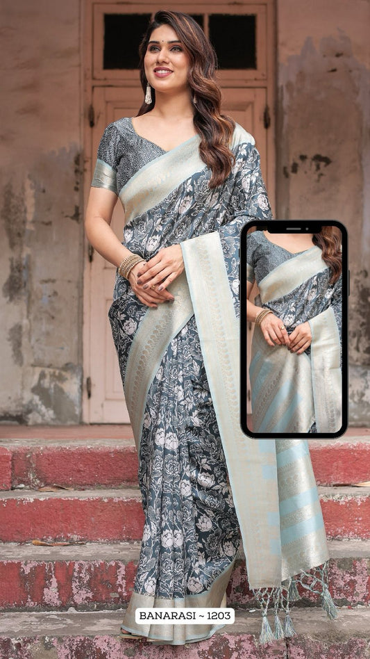 1203 Nx Almaari Banarasi Silk Sarees