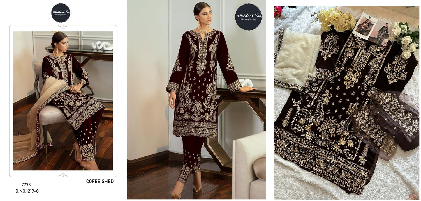 1219-C Mehboob Tex Pakistani Salwar Suits