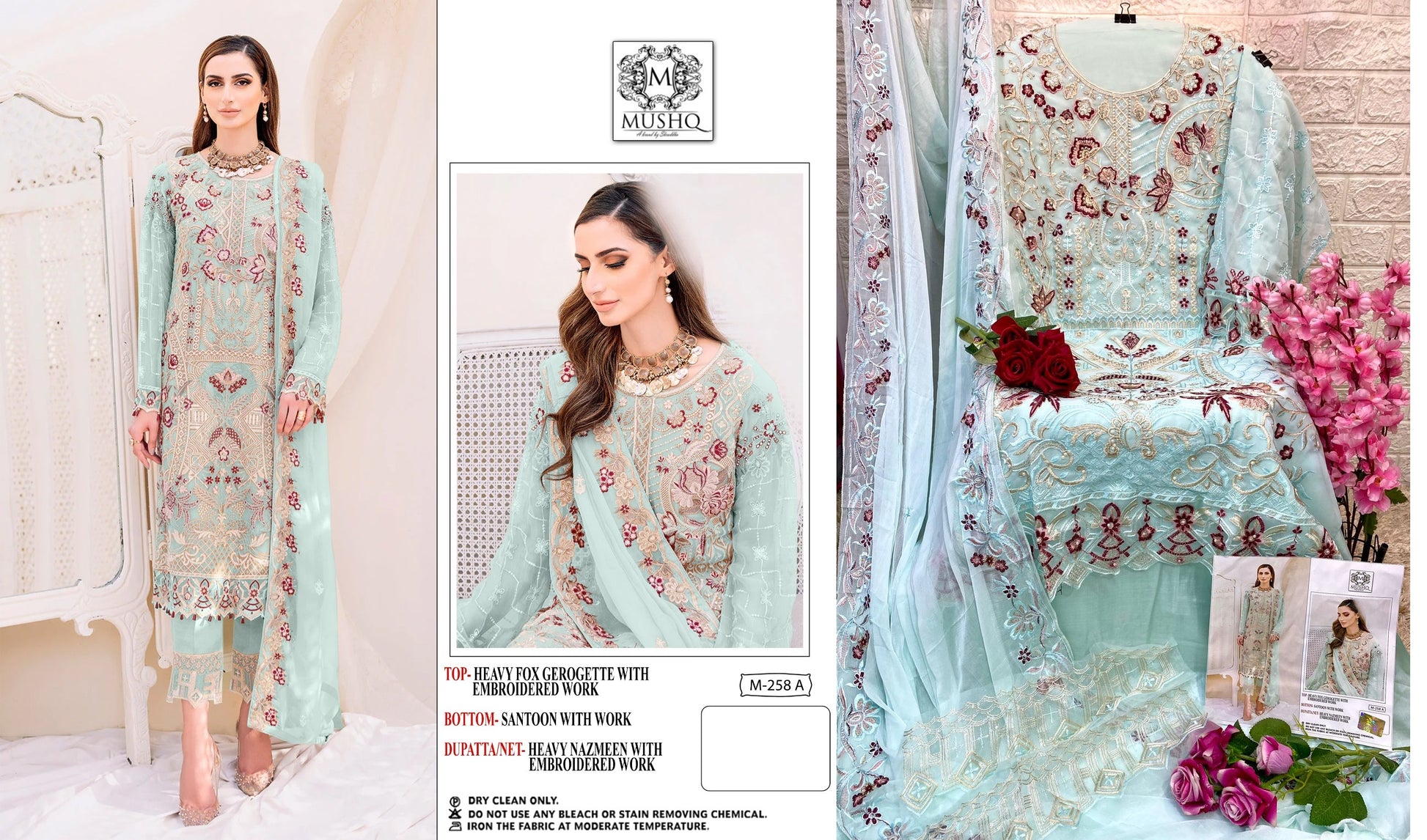 258-A Mushq Pakistani Salwar Suits