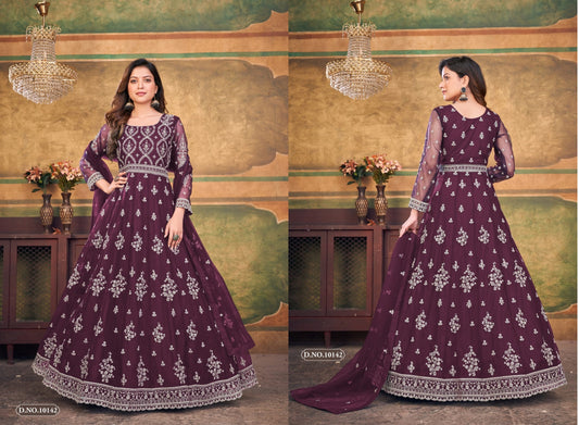 10142 Vol 14 Anjubaa Unstitched Suits