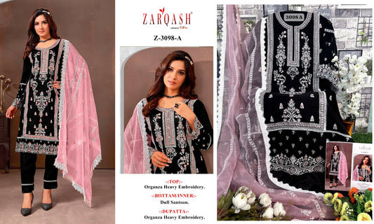 3098A Zarqash Pakistani Salwar Suits