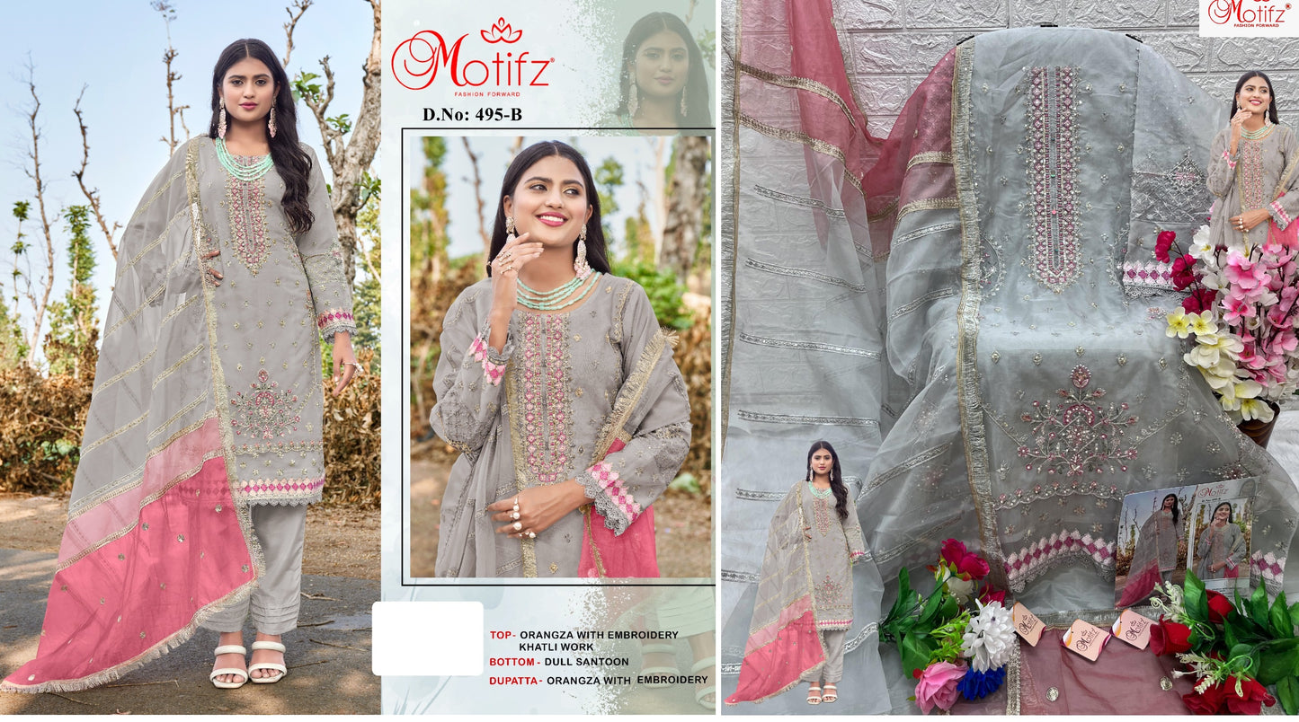 495B Motifz Pakistani Salwar Suits