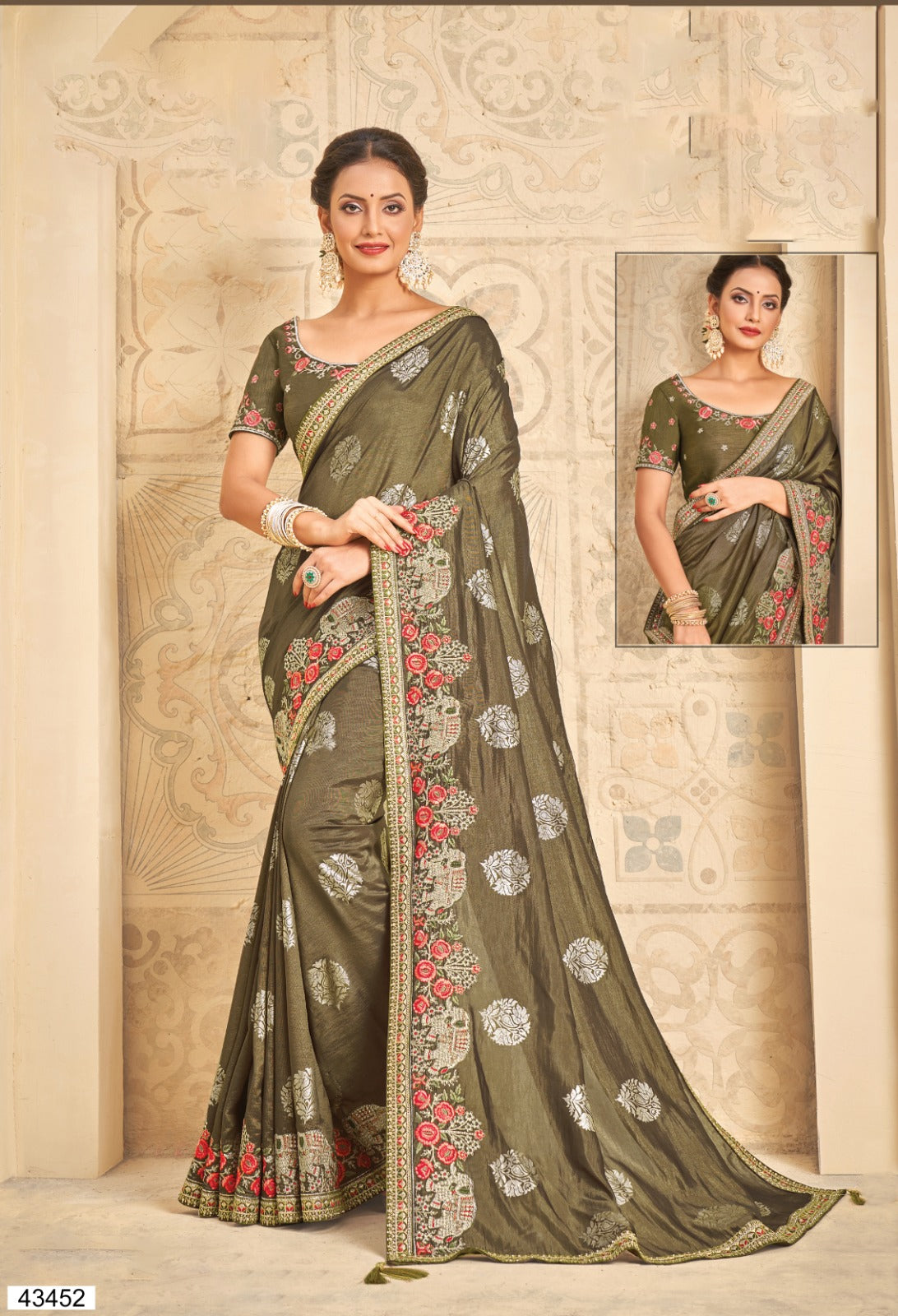 43452 Helisha Mahotsav Sarees
