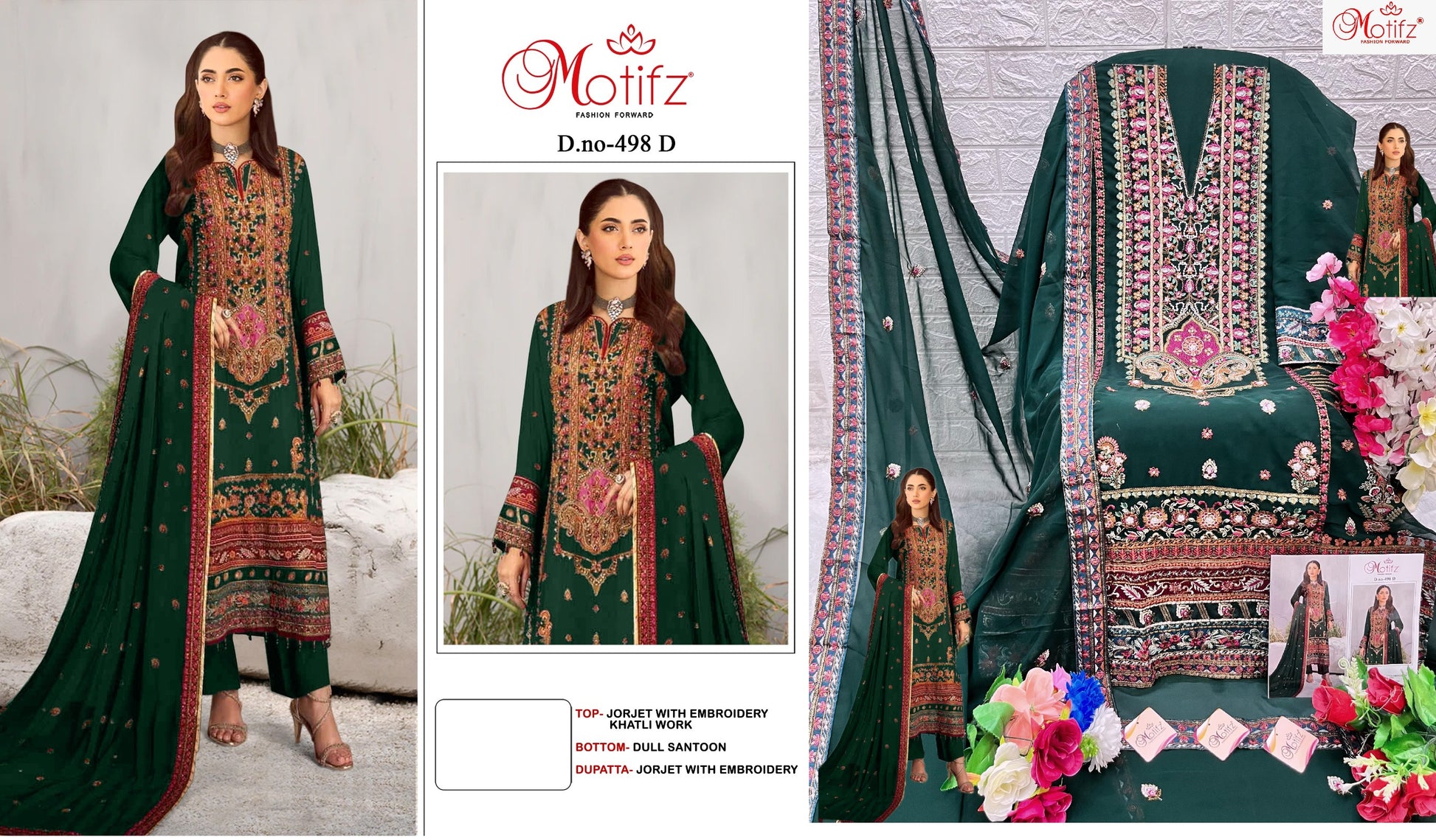 498D Motifz Pakistani Salwar Suits