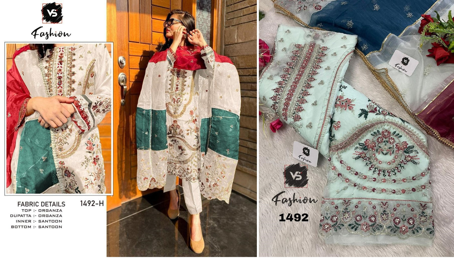 1492H Vs Fashion Pakistani Salwar Suits