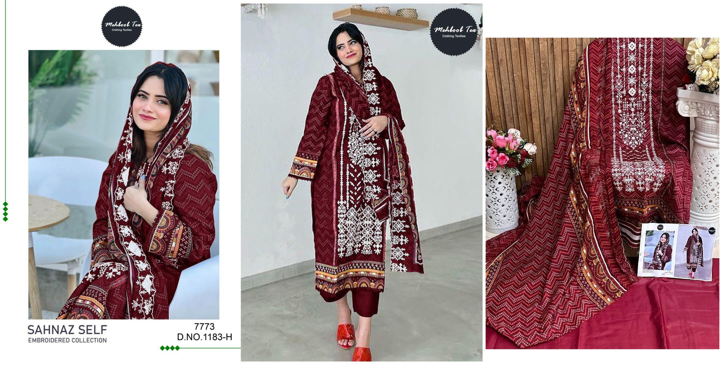 1183H Mehboob Tex Pakistani Salwar Suits