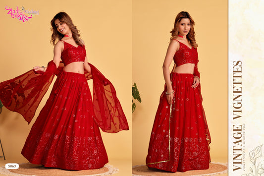 5063 Antique Aura Zeel Lehenga Choli