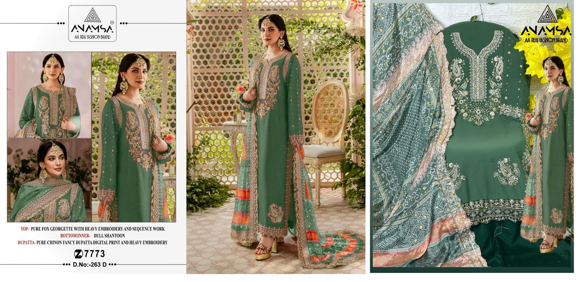 263D Anamsa Pakistani Salwar Suits