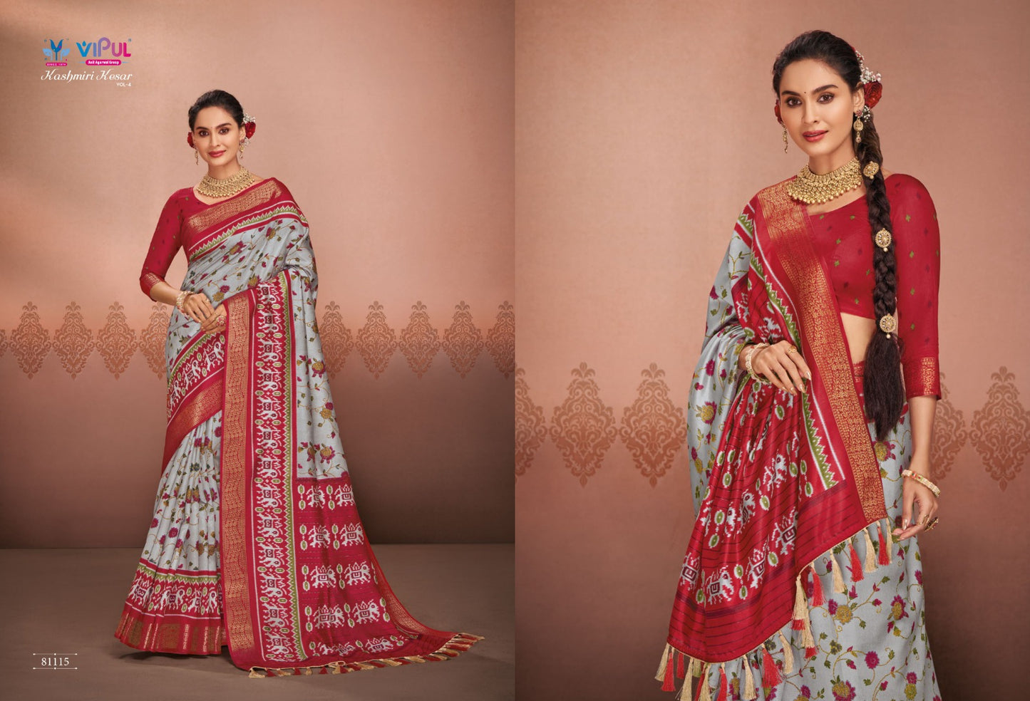 81115 Kashmiri Kesar Vol 4 Vipul Sarees